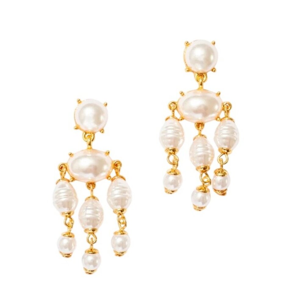 Frasier Sterling Natalia Earrings in Ivory